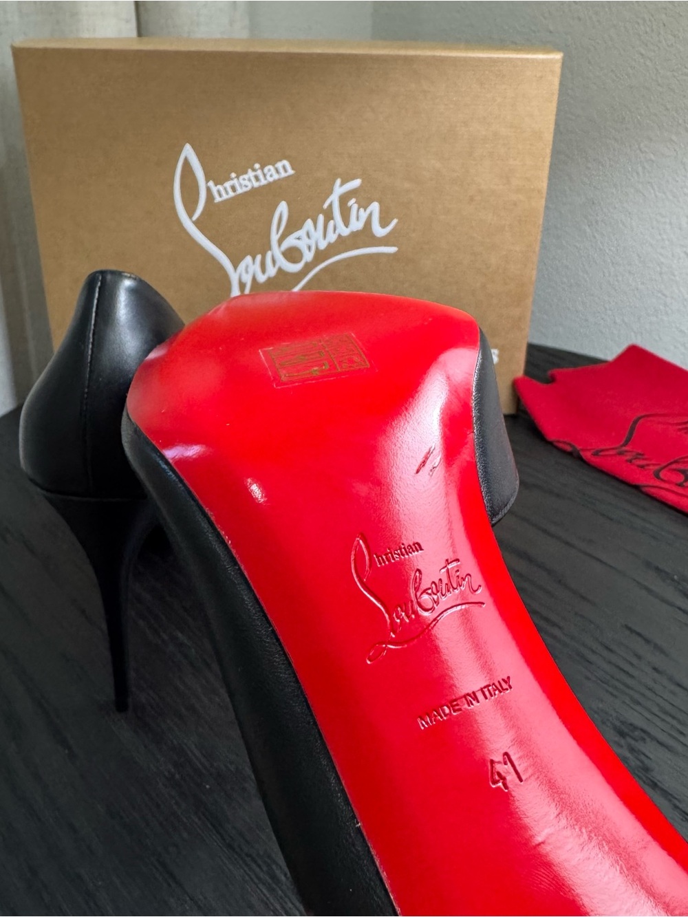 Christian Louboutin Iriza 85 Pumps Nappa Black 41 - Picture 7 of 9